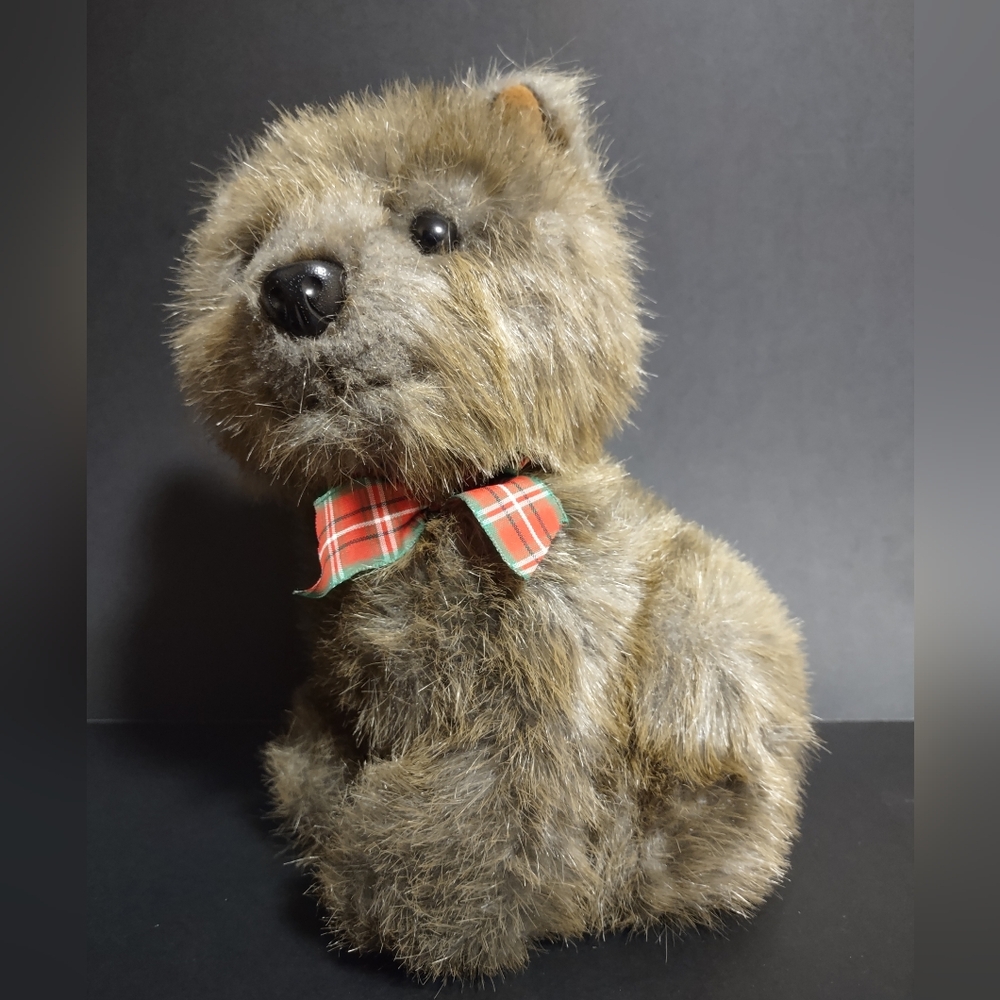 24K Polar Puffs Special Effects Yancy Terrier Dog 9” Plush Stuffed Animal 1992